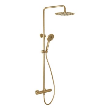 BATH DELUXE 31-120-05-70-00 - Душевой гарнитур с термостатическим смесителем DRAGOR матовая латунь
