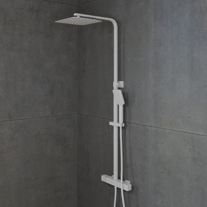 BATH DELUXE 31-120-06-01-00 - Душевой гарнитур с термостатическим смесителем NAESBY матовый белый