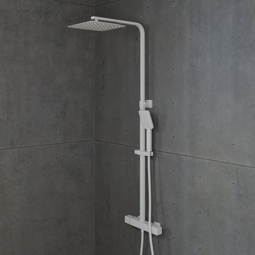 BATH DELUXE 31-120-06-01-00 - Душовий набір із термостатичним змішувачем NAESBY матовий білий