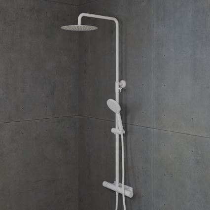 BATH DELUXE 31-120-07-01-00 - Душовий набір із термостатичним змішувачем DRAGOR матовий білий