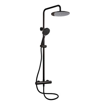 BATH DELUXE 31-120-07-02-00 - Душевой гарнитур с термостатическим смесителем DRAGOR матовый черный