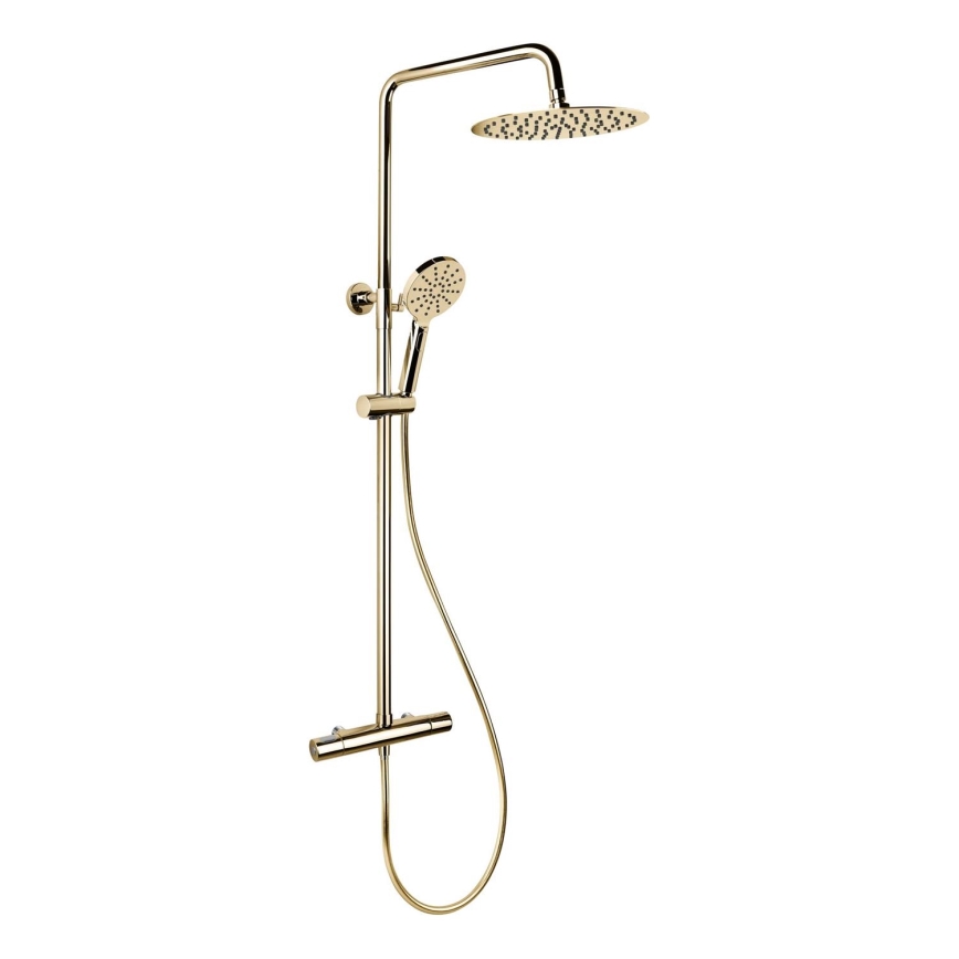 BATH DELUXE 31-120-07-64-00 - Душевой гарнитур с термостатическим смесителем DRAGOR блестящая латунь