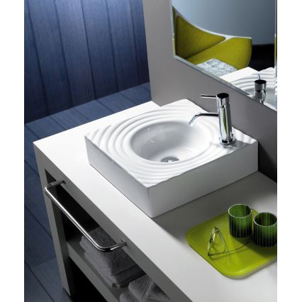 Bathco 0081 - Раковина накладная GOTA 45x45 cm фарфор/белый
