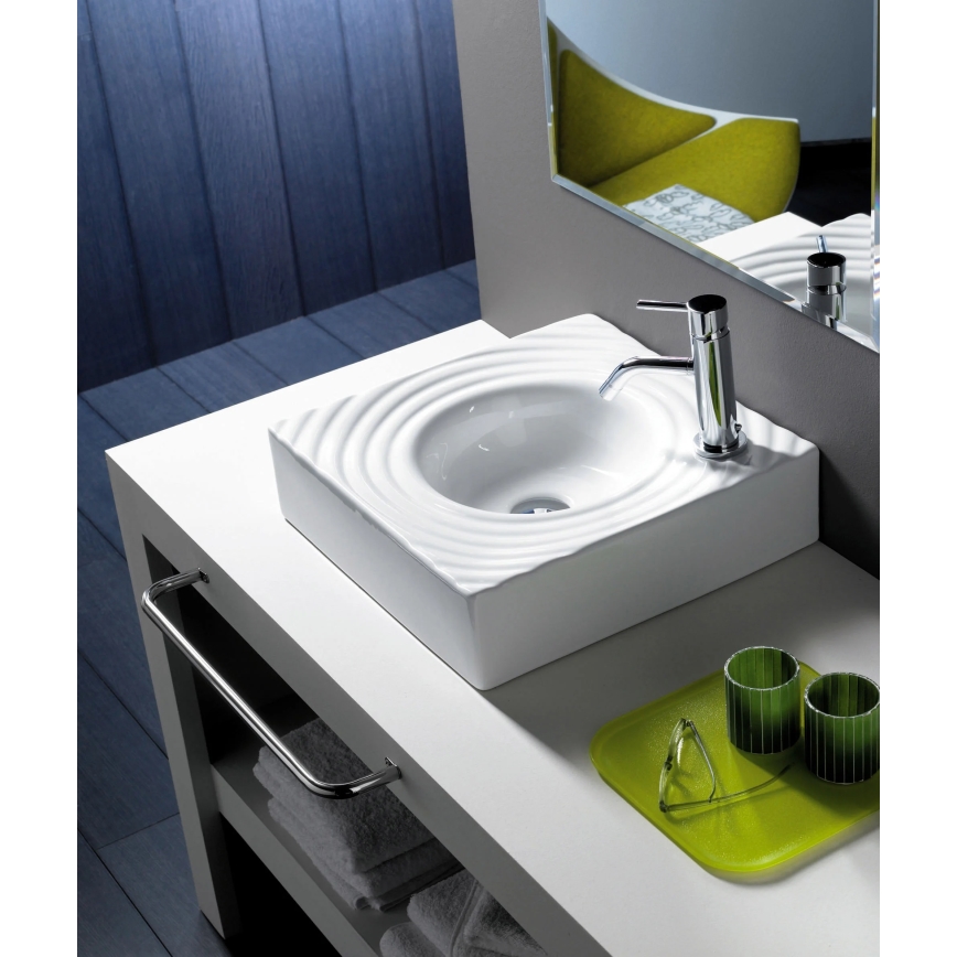 Bathco 0081 - Раковина накладная GOTA 45x45 cm фарфор/белый