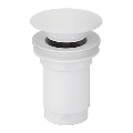 Bathco 0212BL - Донный клапан для умывальника без перелива CLICK-CLACK, диаметр 6 см, матовый белый
