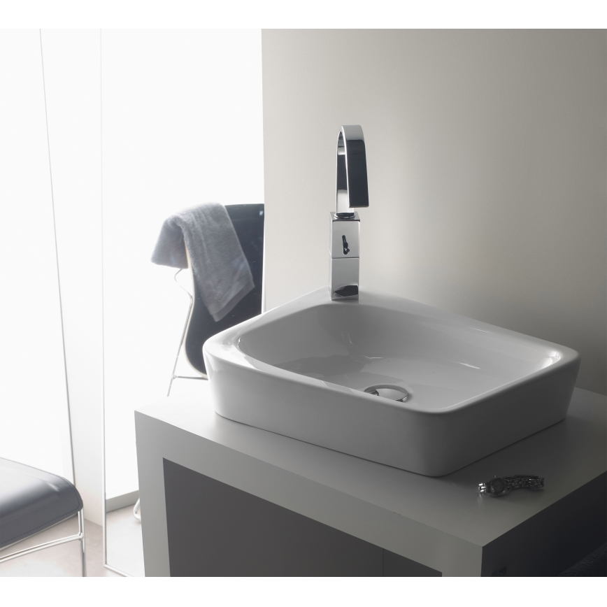 Bathco 4001 - Накладная раковина ARAGON 50x40,5 см фарфор/белый