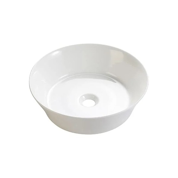 Bathco 4087 - Накладная раковина VOLTA, диаметр 42 см, фарфор/белый
