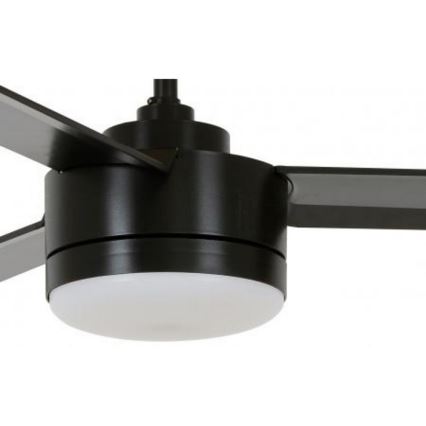 BAYSIDE 213033 - Светодиодный потолочный вентилятор LAGOON GX53/17W/230V черный + дистанционное управление
