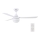 BAYSIDE 531016 - Стельовий вентилятор MEGARA 2xE14/15W/230V білий + пульт дистанційного керування