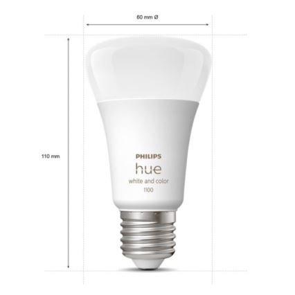 Базовий набір Philips Hue WHITE AND COLOR AMBIANCE 3xE27/9W 2000-6500K + пристрій для підключення