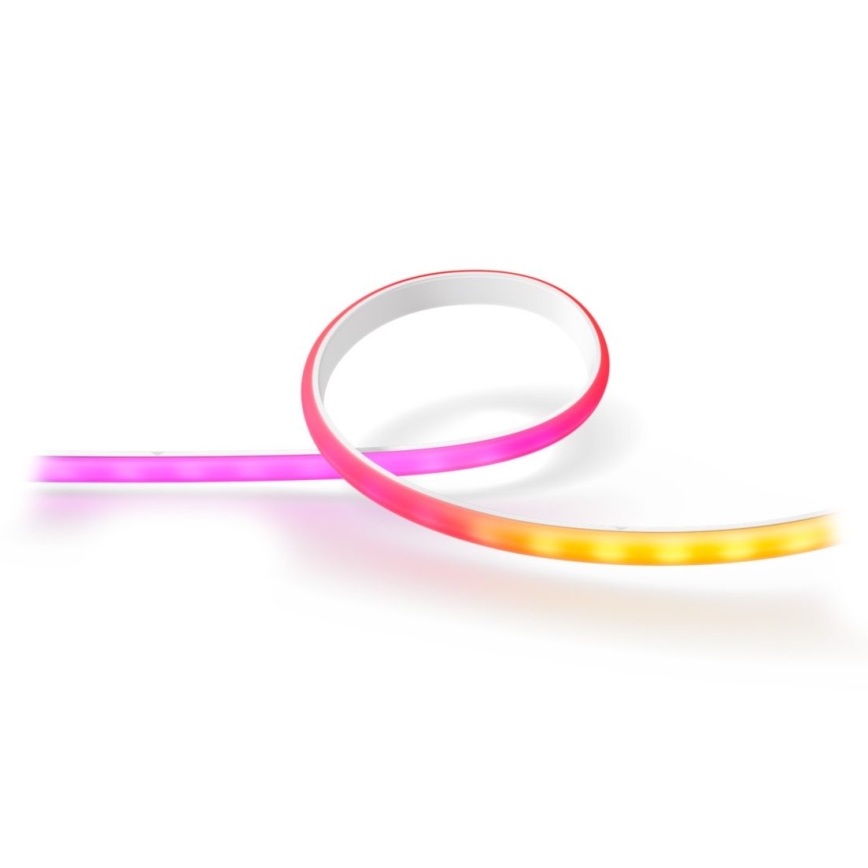 Базовий набір - світлодіодна RGBW стрічка з регулюванням яскравості Philips Hue WHITE AND COLOR AMBIANCE LED/20W/230V 2 м