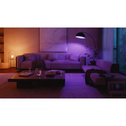 Стартовий комплект Philips Hue WHITE AND COLOR AMBIANCE 3xE27/8,1W 1000-20000K + пристрій для підключення