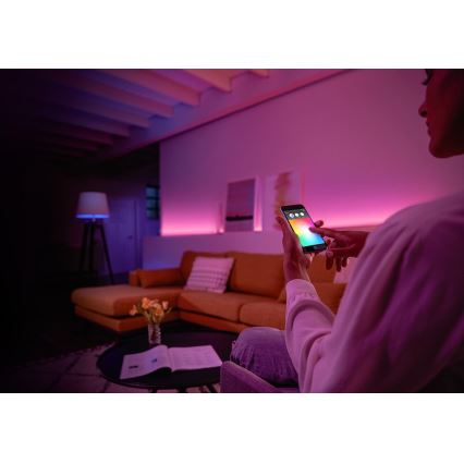 Базовый набор Philips Hue WHITE AND COLOR AMBIANCE 2xE27/9W/230V 2000-6500K + устройство для подключения