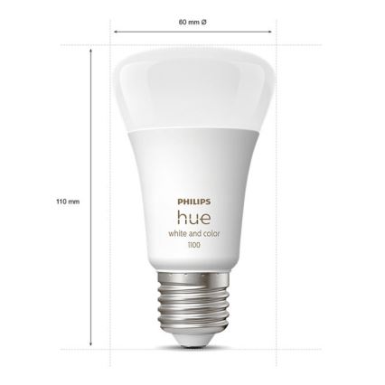 Базовый набор Philips Hue WHITE AND COLOR AMBIANCE 3xE27/9W/230V 2000-6500K + устройство соединения