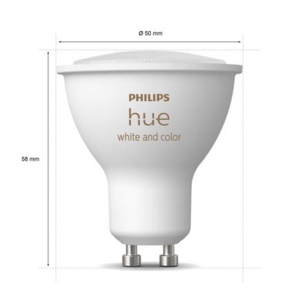 Базовый набор Philips Hue WHITE AND COLOR AMBIANCE 3xGU10/5,7W/230V 2000-6500K + устройство для подключения