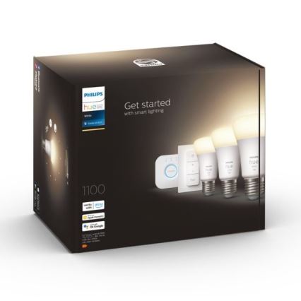 Базовый набор Philips Hue WHITE 3xE27/9,5W 2700K + соединительное устройство