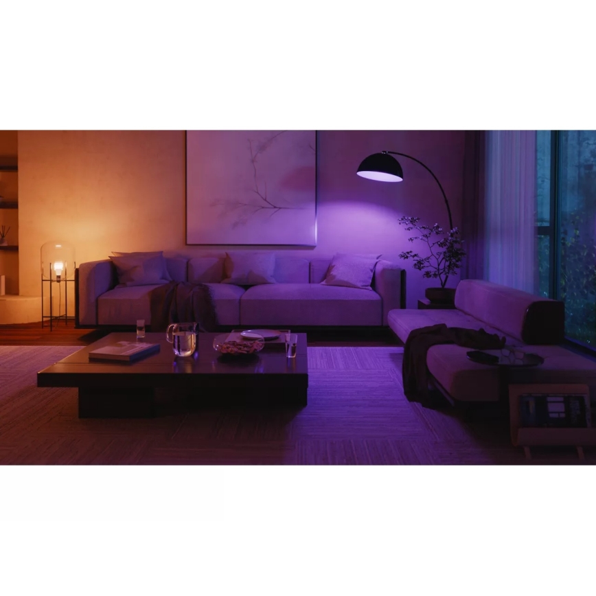 Стартовый набор Philips Hue WHITE AND COLOR AMBIANCE 3xE27/8,1W 1000-20000K + устройство для подключения