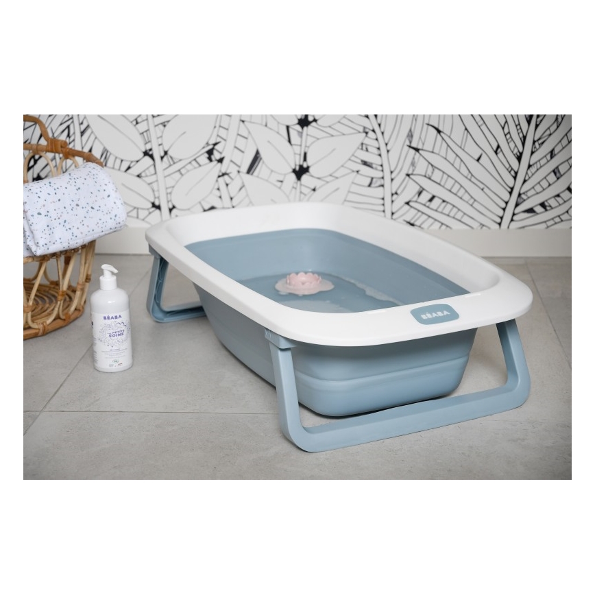 Beaba - Детская складная ванночка синий