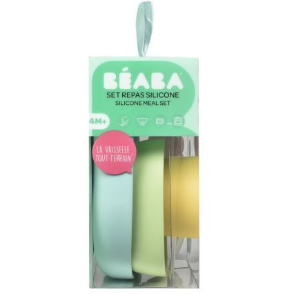 Beaba - Дитячий набір для годування Yellow, 4 шт.