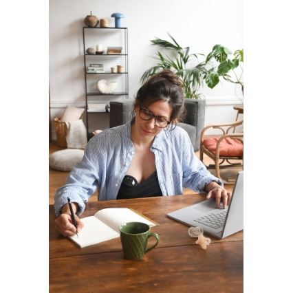 Beaba - электрический молокоотсос HANDS-FREE 180 мл 1300 мАч синий