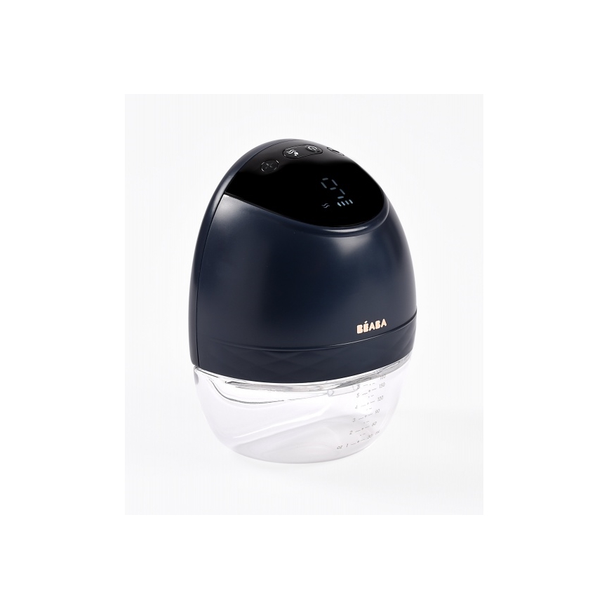 Beaba - электрический молокоотсос HANDS-FREE 180 мл 1300 мАч синий