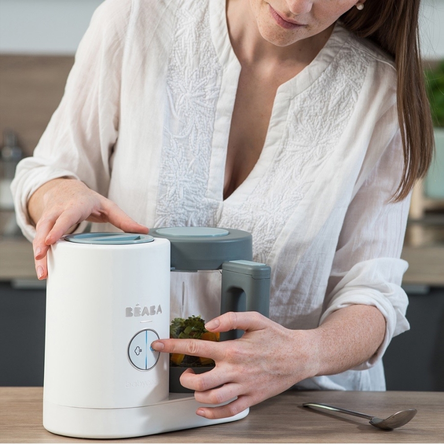 Beaba - Пароварка 2 в 1 BABYCOOK NEO зелёный/белый