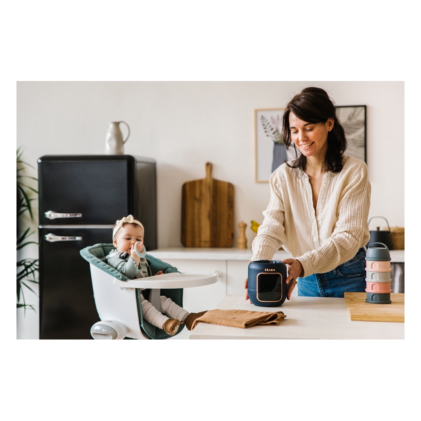 Beaba - Підігрівач для пляшечок і стерилізатор 5в1 темно-синій