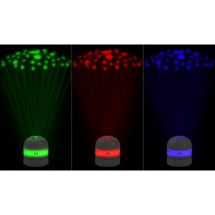 Beaba - Проектор із мелодією PIXIE USB/5V 1300 mAh зелений