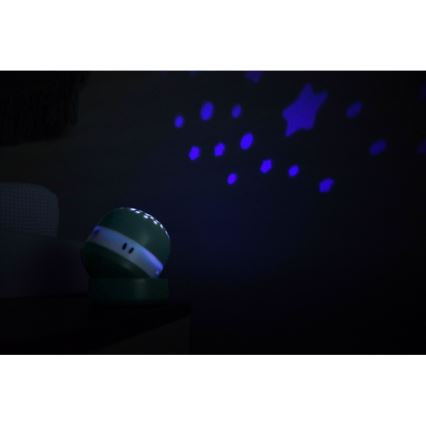 Beaba - Проектор із мелодією PIXIE USB/5V 1300 mAh зелений