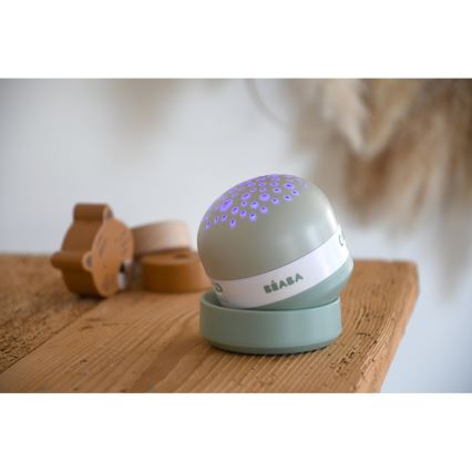 Beaba - Проектор с мелодией PIXIE, USB/5 В, 1300 мА·ч, зелёный