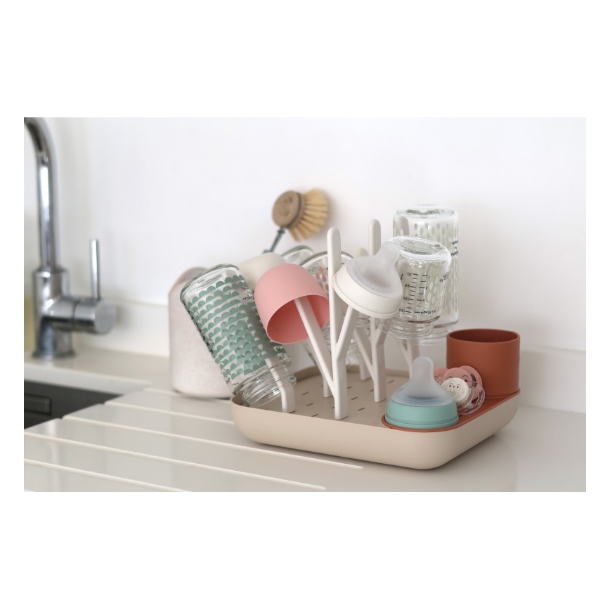 Beaba - Сушилка для бутылочек бежевый/оранжевый