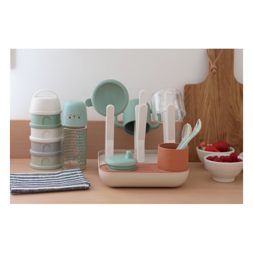 Beaba - Сушилка для бутылочек бежевый/оранжевый