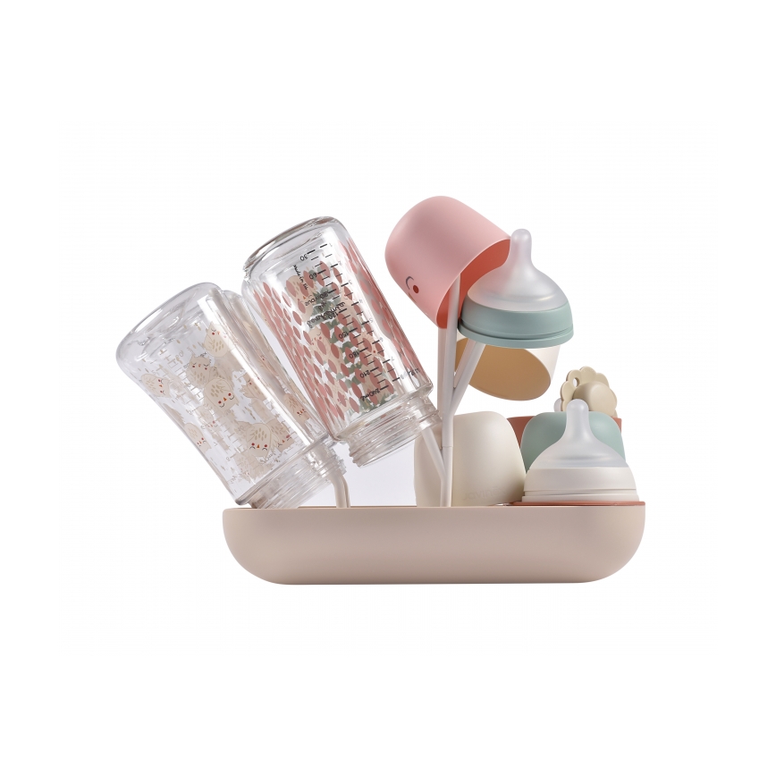 Beaba - Сушилка для бутылочек бежевый/оранжевый