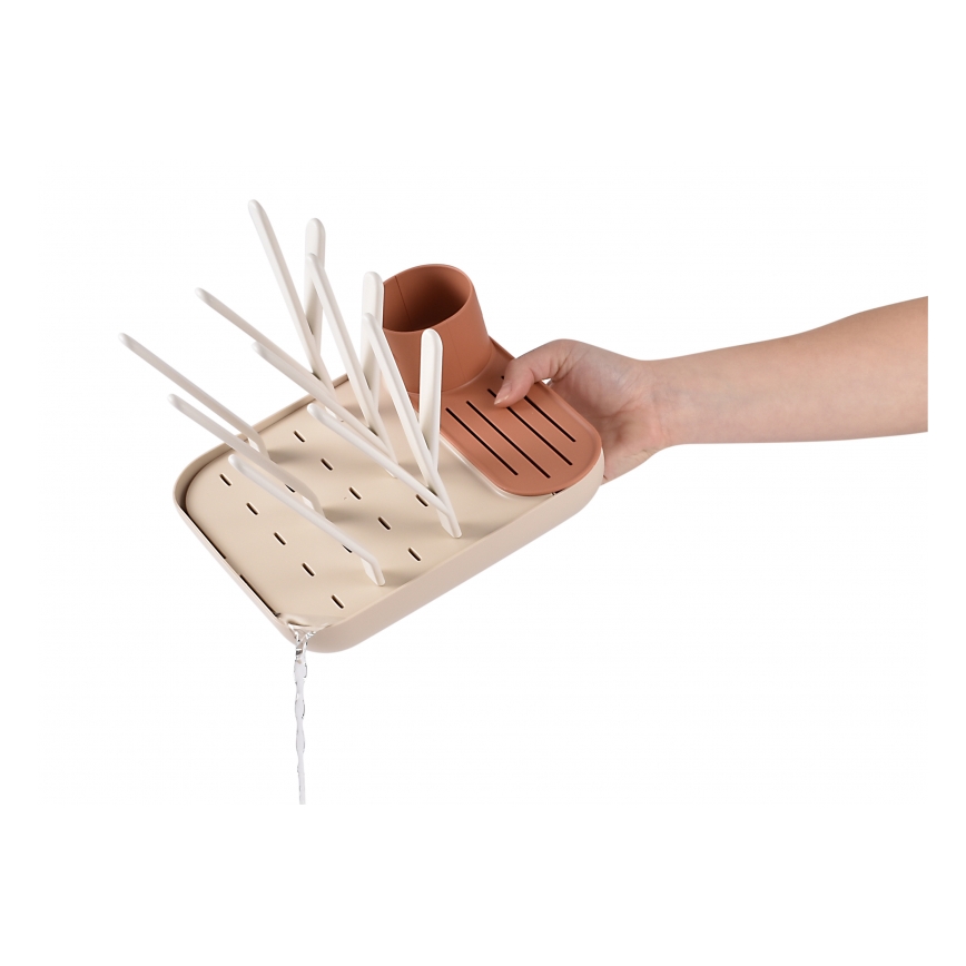 Beaba - Сушилка для бутылочек бежевый/оранжевый