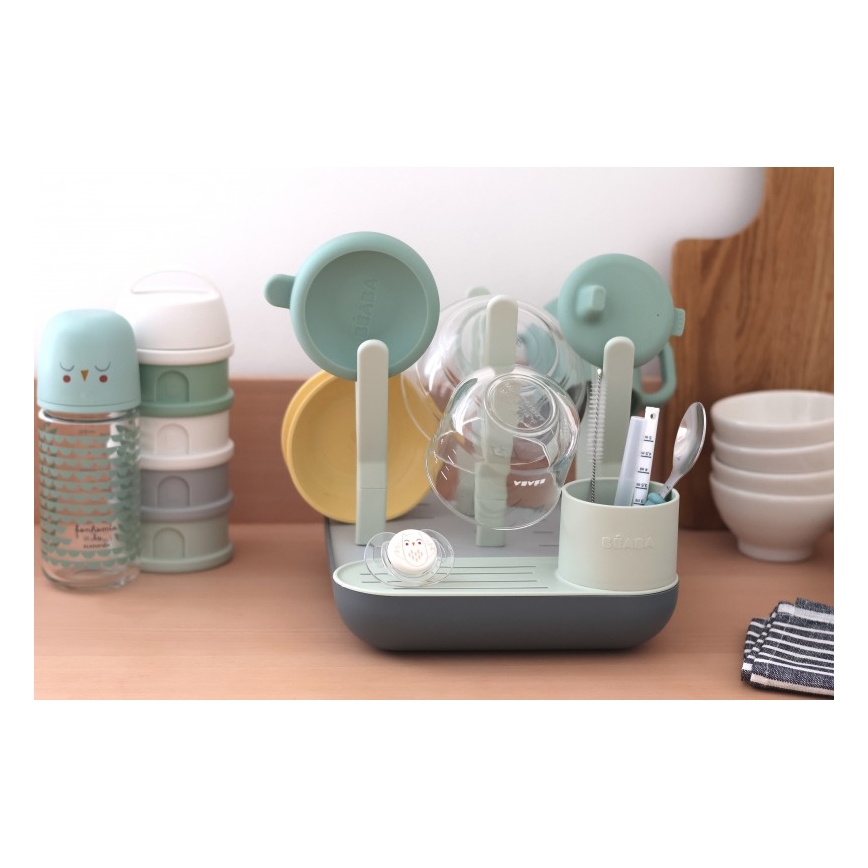 Beaba - Сушилка для бутылочек зеленый/серый