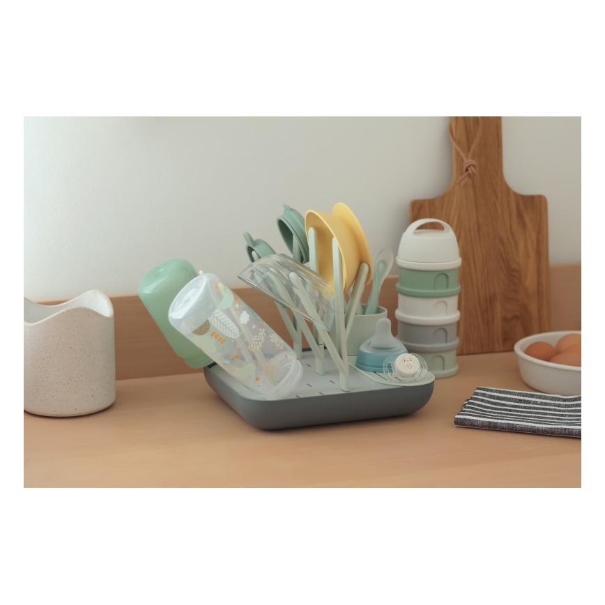 Beaba - Сушилка для бутылочек зеленый/серый