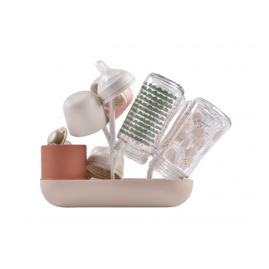 Beaba - Сушилка для пляшок бежевий/помаранчевий