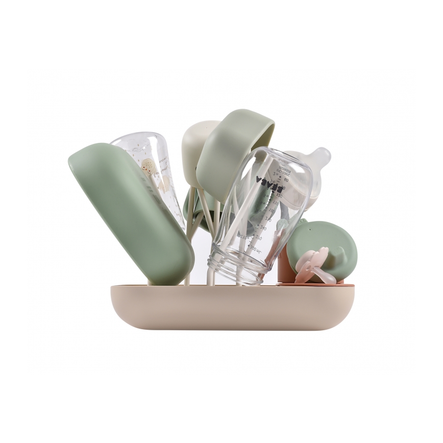 Beaba - Сушилка для пляшок бежевий/помаранчевий