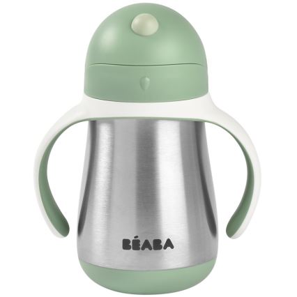 Beaba - Термочашка з трубочкою, 250 мл, зелена
