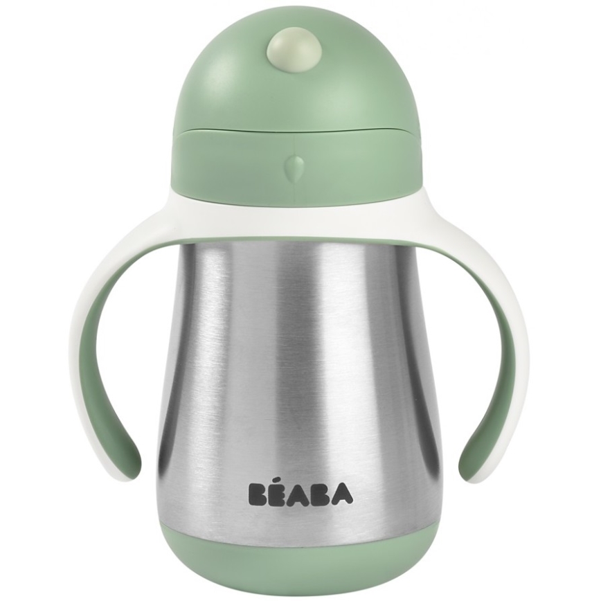 Beaba - Термочашка з трубочкою, 250 мл, зелена