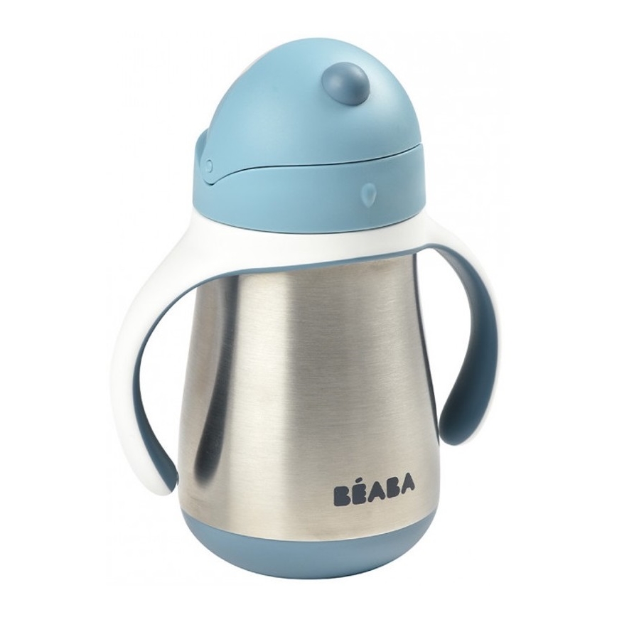 Beaba - Термокружка з трубочкою 250 мл синя