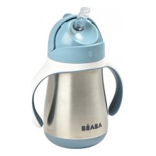 Beaba - Термоизолированная кружка с соломинкой 250 мл синий