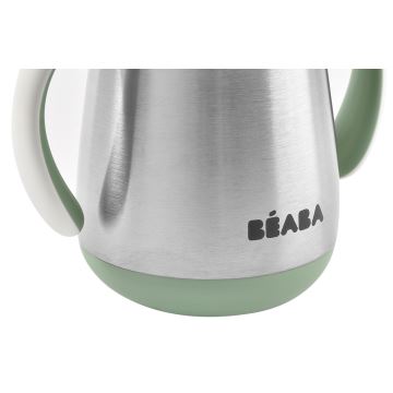 Beaba - Термокухоль з соломинкою 250 мл зелений