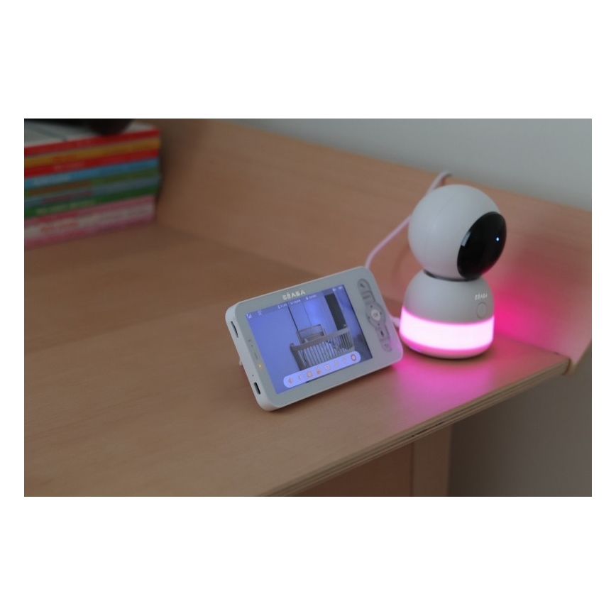 Beaba - Умный зарядный детский монитор ZEN NIGHT 720p 5V 4000 мАч Wi-Fi белый