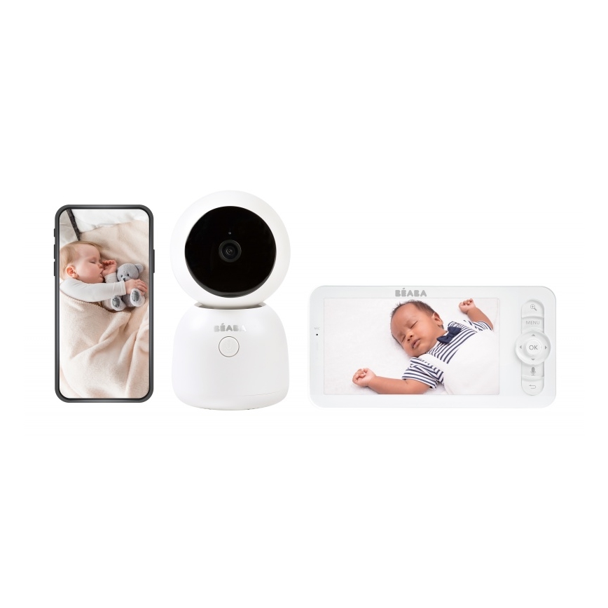 Beaba - Умный зарядный детский монитор ZEN NIGHT 720p 5V 4000 мАч Wi-Fi белый