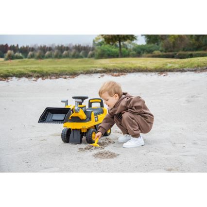 Беговел погрузчик CAT 2xAA желтый/черный