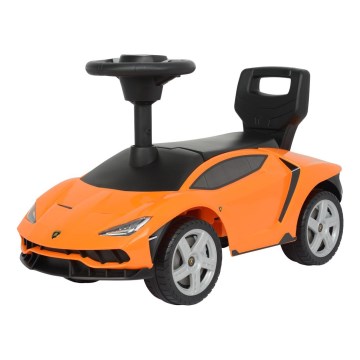 Беговел Lamborghini оранжевый/черный