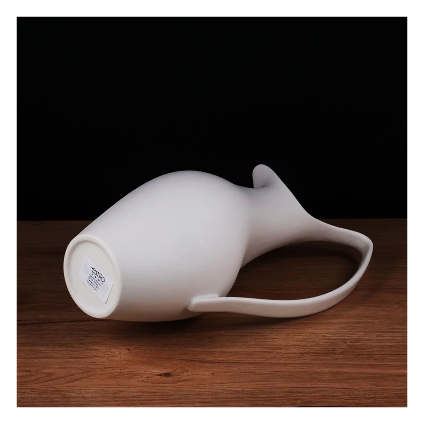 Белая керамическая ваза 33x17x19 см