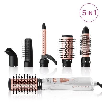 Bellissima 11726 - Фен-щетка 5 в 1 MY PRO 1000 Вт/230 В белая/розовое золото