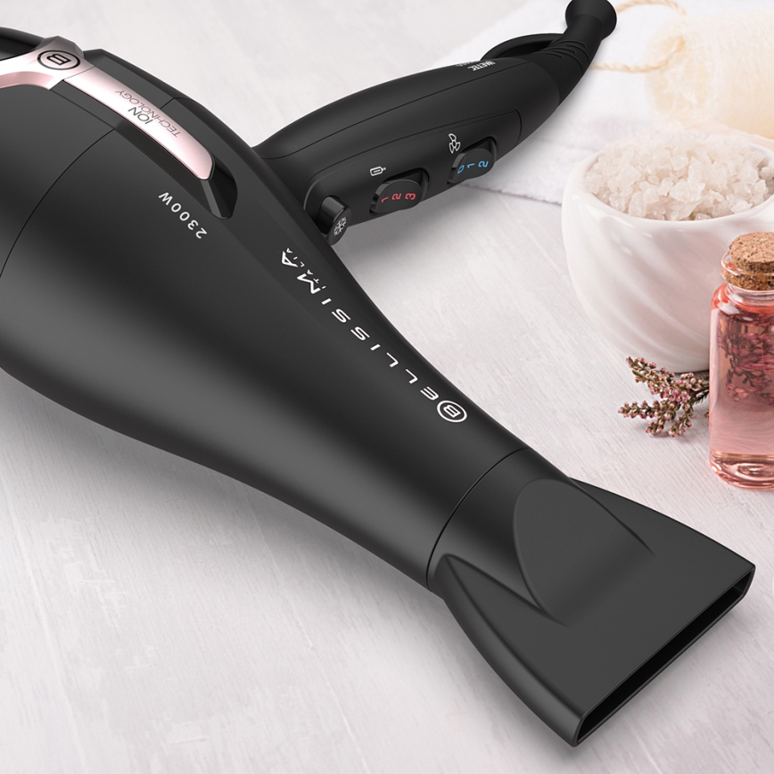 Bellissima 11860 - Фен 2300 Вт/230 В чёрный/розовый